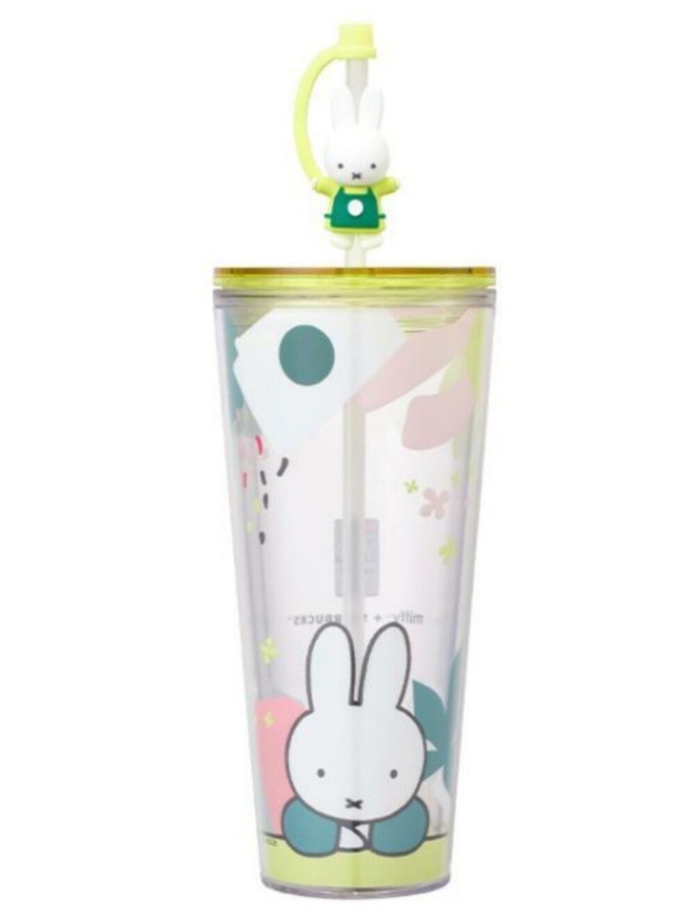 Exclusive Starbucks Miffy Plastic Tumbler Cup w/Lid & Straw, Fast Shipping!